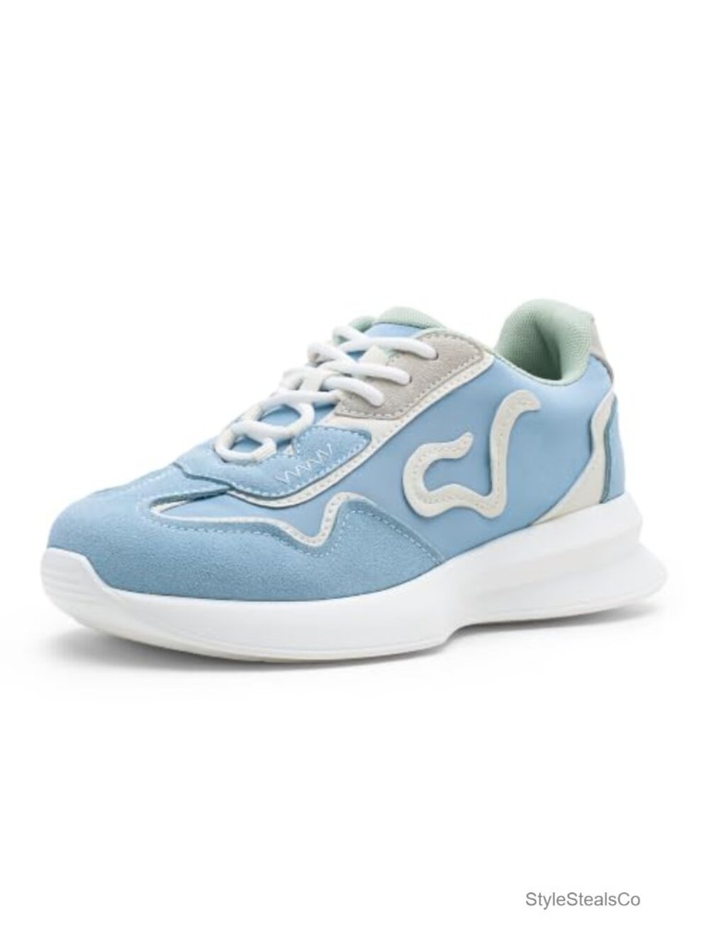 Womens Retro Fashion Sneakers Platform Faux Leather Walking Tennis Shoes